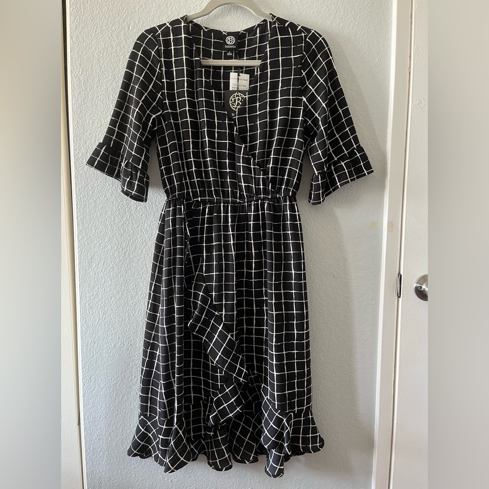 Bobeau Black and White A Line Dress, Size S, New with tag